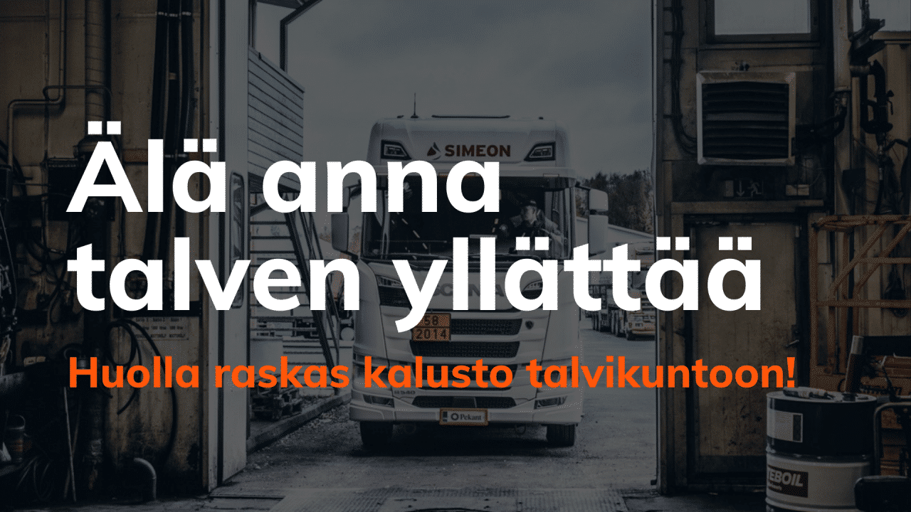 Pekant - huolla raskas kalusto talvikuntoon